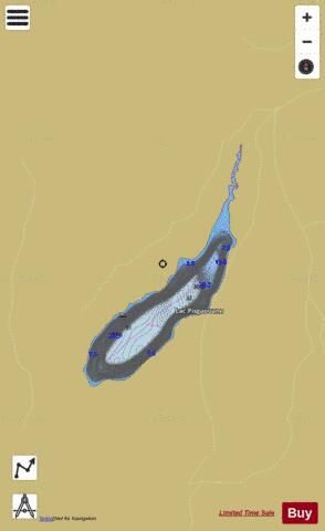 Pisgaouane, Lac depth contour Map - i-Boating App