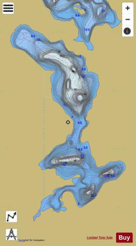 Orignac, Lac depth contour Map - i-Boating App
