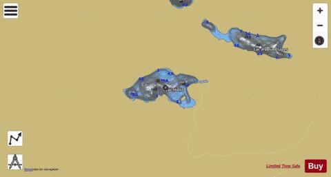 Hollis, Lac depth contour Map - i-Boating App