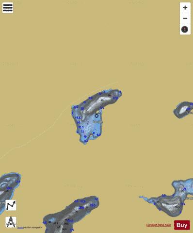 Joe, Lac depth contour Map - i-Boating App