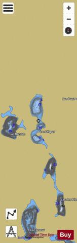 Lac Dispos depth contour Map - i-Boating App