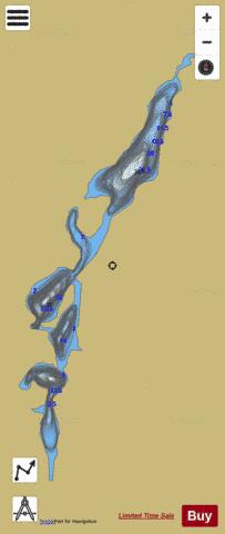Tonnerre, Lac au depth contour Map - i-Boating App