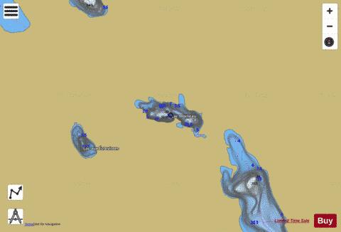 Moineau, Lac depth contour Map - i-Boating App