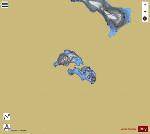 Iles, Lac des depth contour Map - i-Boating App
