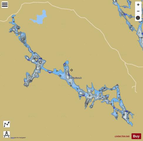 Kondiaronk, Lac depth contour Map - i-Boating App