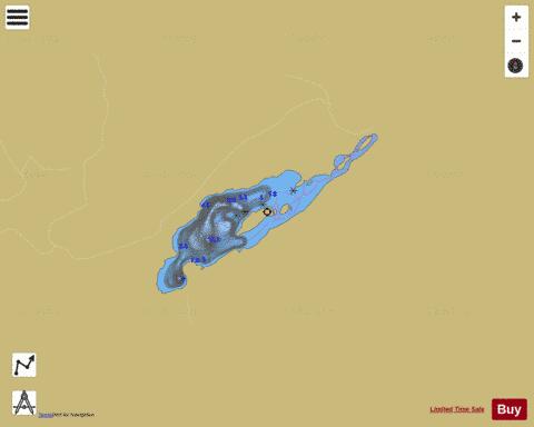 Lowell, Lac depth contour Map - i-Boating App