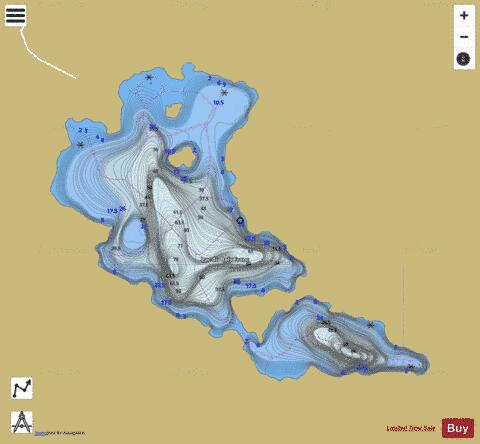 Bois Franc, Lac du depth contour Map - i-Boating App