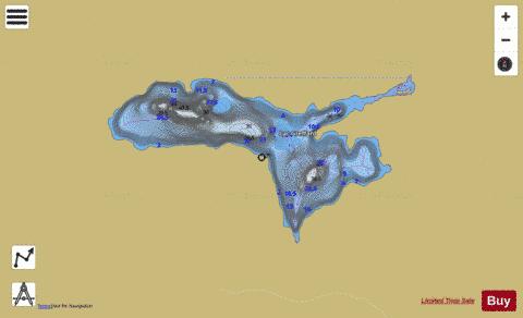 Greffard, Lac depth contour Map - i-Boating App