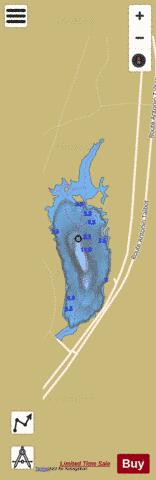 Epaule, Petit lac a l' depth contour Map - i-Boating App