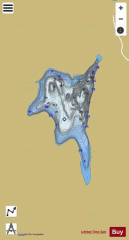 Roy, Lac depth contour Map - i-Boating App