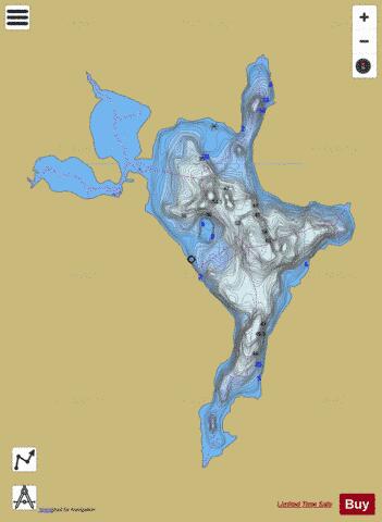 Champlain, Lac depth contour Map - i-Boating App