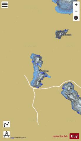 Charles, Lac depth contour Map - i-Boating App