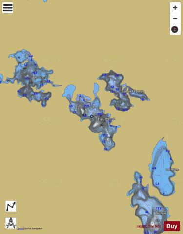 Mignon, Lac depth contour Map - i-Boating App