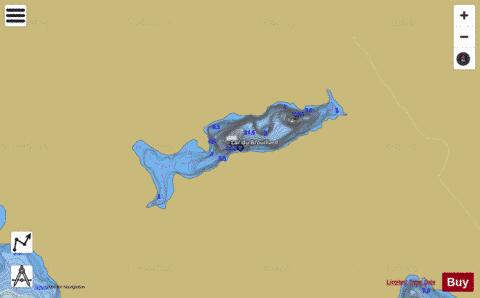 Brouillard, Lac du depth contour Map - i-Boating App