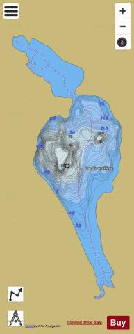Franchere, Lac depth contour Map - i-Boating App