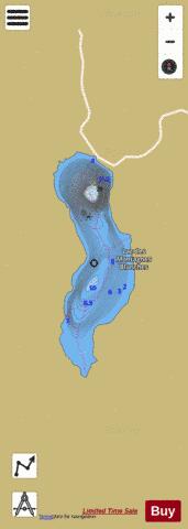 Montagnes Blanches, Lac des depth contour Map - i-Boating App