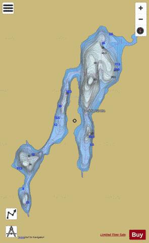 Culotte, Lac a la depth contour Map - i-Boating App
