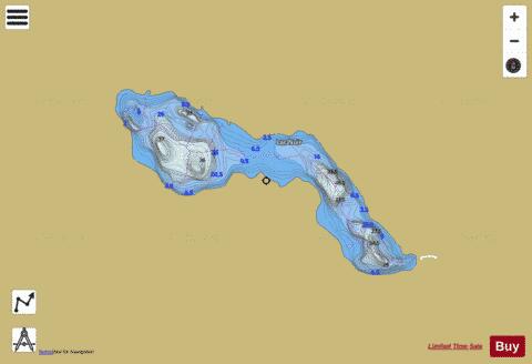 Noir, Lac depth contour Map - i-Boating App