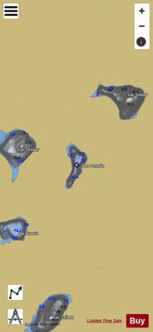 Pennee, Lac depth contour Map - i-Boating App