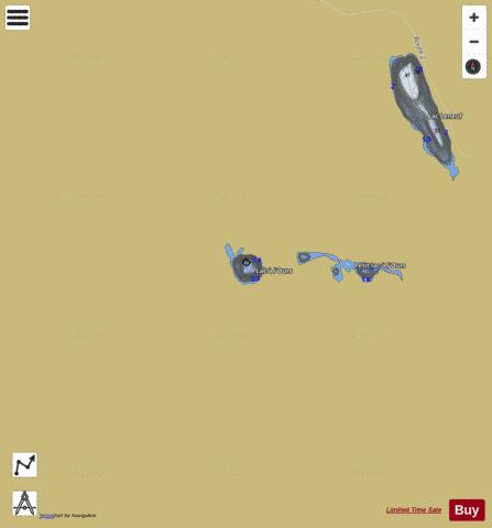 Ours, Lac a l' depth contour Map - i-Boating App