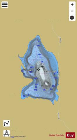 Aulnes, Lac des depth contour Map - i-Boating App