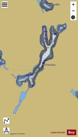 Desrochers, Lac depth contour Map - i-Boating App