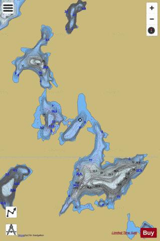 Fou, Lac depth contour Map - i-Boating App
