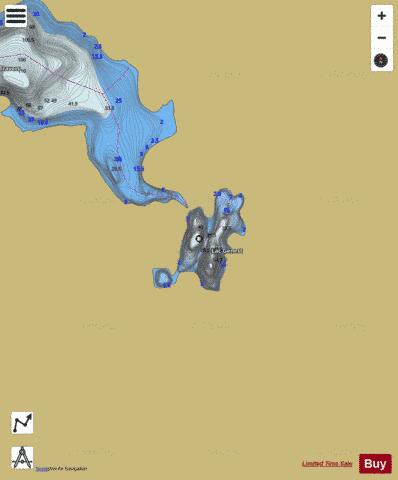 Genest, Lac depth contour Map - i-Boating App