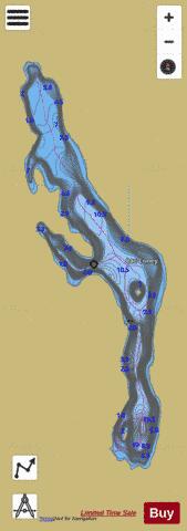 Coney, Lac depth contour Map - i-Boating App