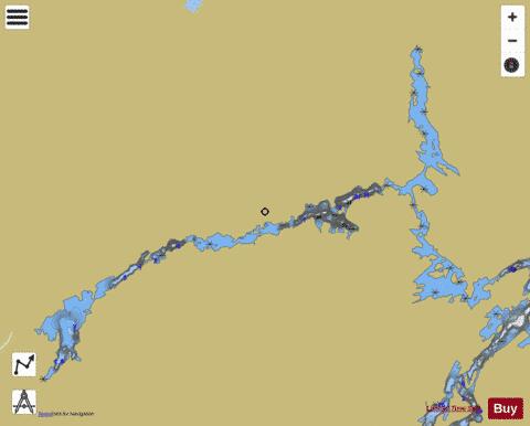 Lac des Cinq Portages depth contour Map - i-Boating App