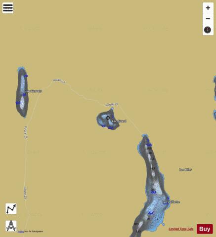 Rivard, Lac depth contour Map - i-Boating App
