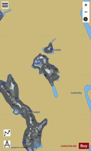 Leroy, Lac depth contour Map - i-Boating App