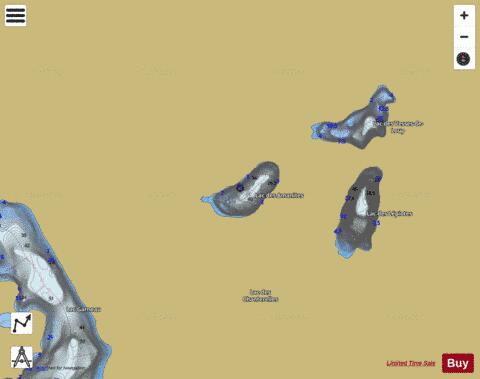 Amanites, Lac des depth contour Map - i-Boating App