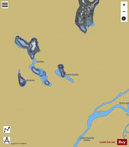 Daraise, Lac de la depth contour Map - i-Boating App