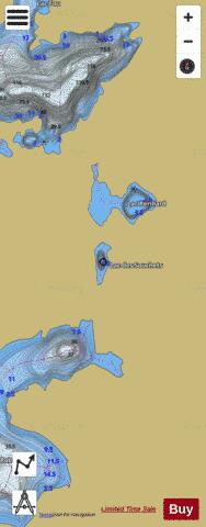 Souchets, Lac des depth contour Map - i-Boating App