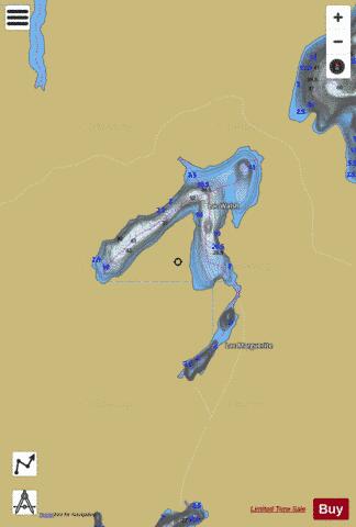 Marguerite, Lac depth contour Map - i-Boating App