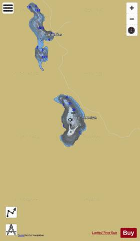 Pemmican, Lac depth contour Map - i-Boating App