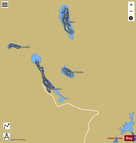 Hermine, Lac de l' depth contour Map - i-Boating App