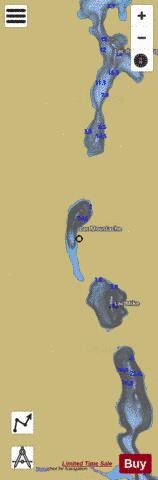 Moustache, Lac depth contour Map - i-Boating App