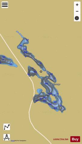Kinonge, Lac depth contour Map - i-Boating App
