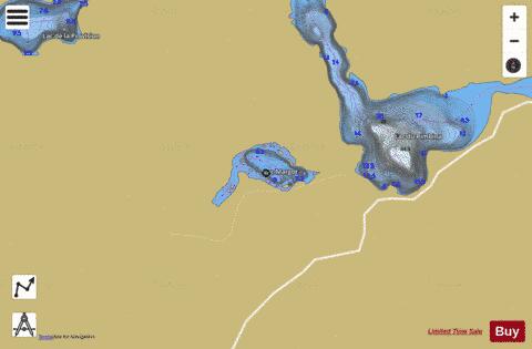 Margot, Lac depth contour Map - i-Boating App