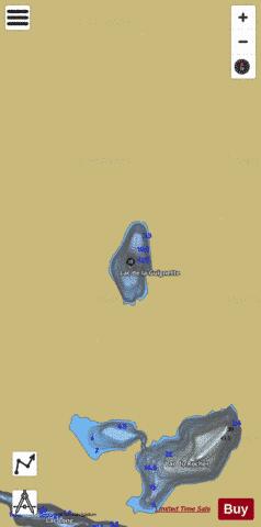 Guignette, Lac de la depth contour Map - i-Boating App