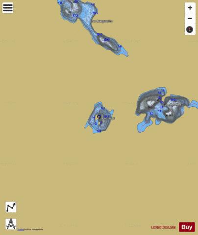 Isaac, Lac depth contour Map - i-Boating App