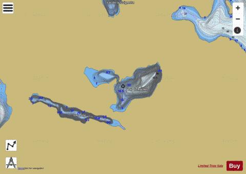 Rocher, Lac du depth contour Map - i-Boating App