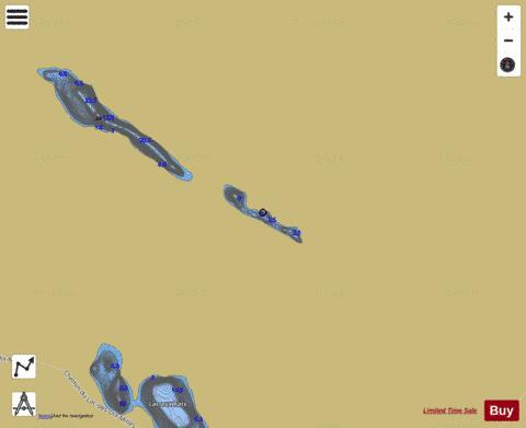 Boriau, Lac depth contour Map - i-Boating App