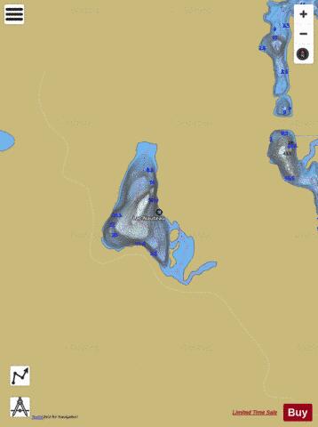Nauteau, Lac depth contour Map - i-Boating App