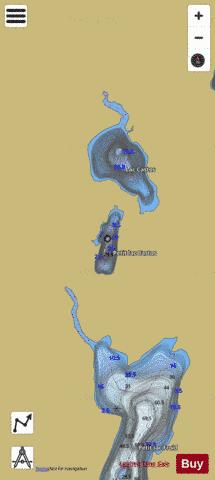 Castos, Petit lac depth contour Map - i-Boating App