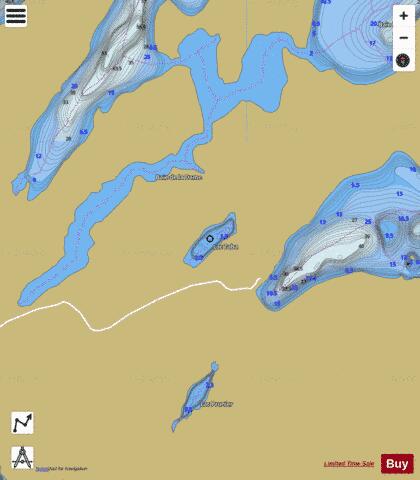 Toba, Lac depth contour Map - i-Boating App