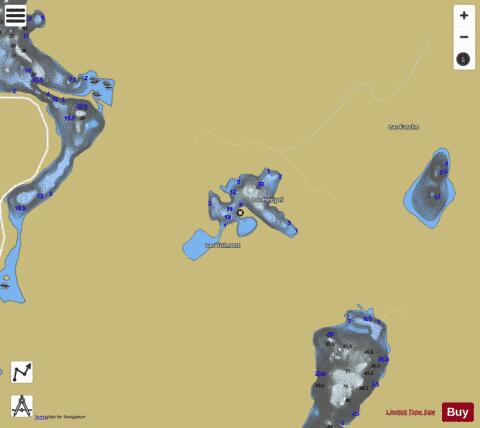 Lac Heripel depth contour Map - i-Boating App