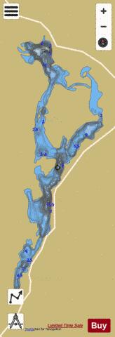 Achille, Lac depth contour Map - i-Boating App